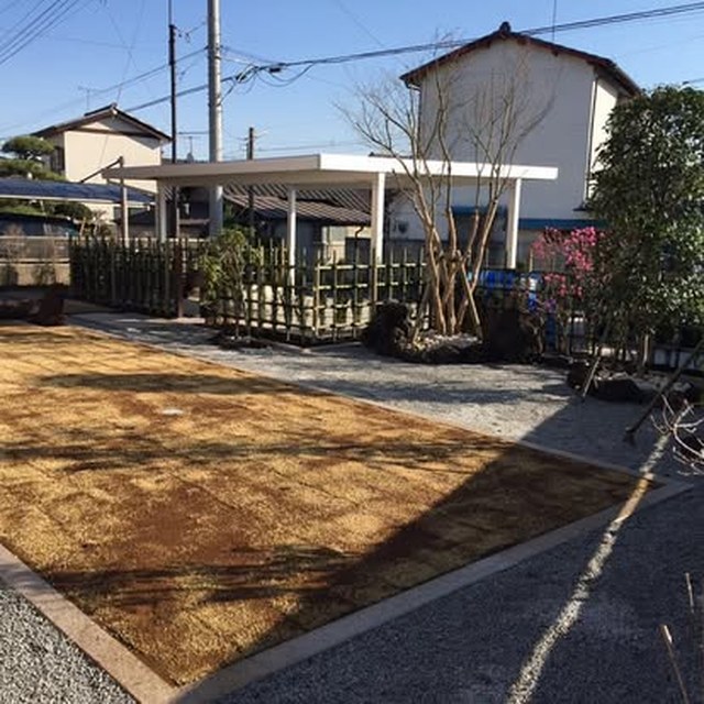 庭の整備後の全景